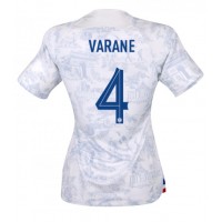 Maglie da calcio Francia Raphael Varane #4 Seconda Maglia Femminile Mondiali 2022 Manica Corta
